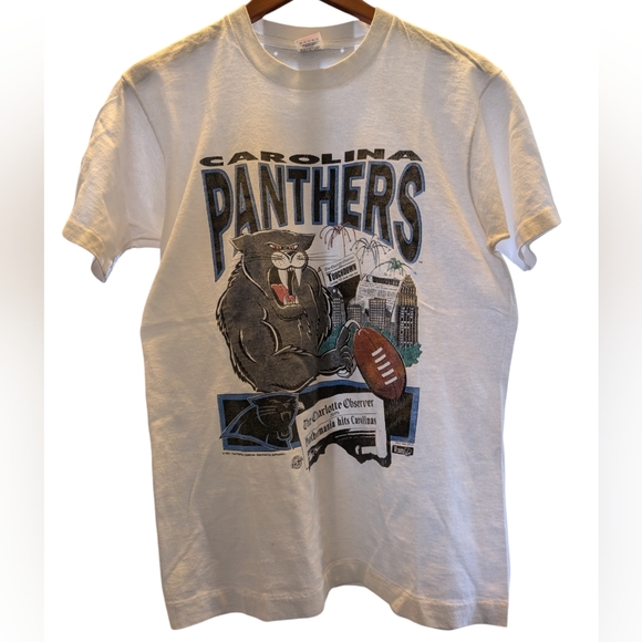 Fruit of the Loom Other - 1993 Carolina Panthers “Panthermania Hits Carolinas” Vintage NFL Tee Size Medium